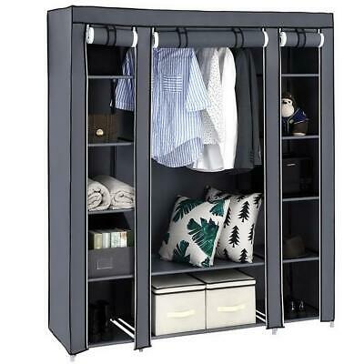 69" High Quality Closet Wardrobe System Clothes Rack Storage Organizer Shelf