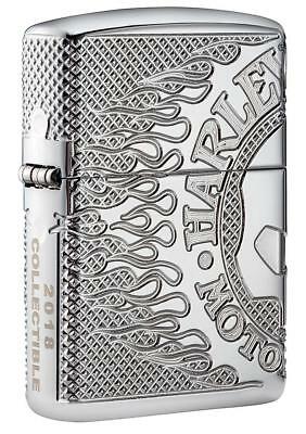 Zippo 2018 Limited Production, Armor Harley Davidson Lighter, 29741, New In Box