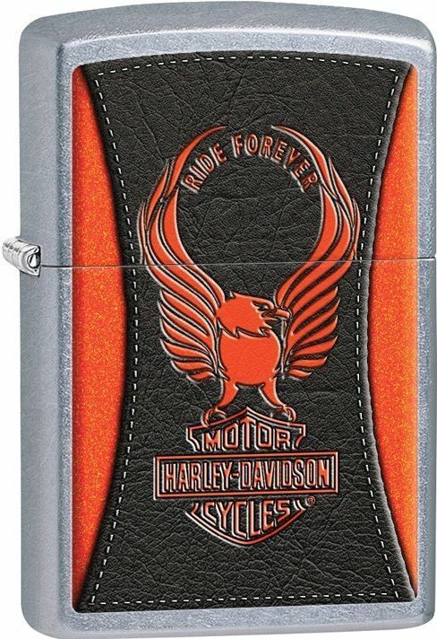 Zippo Harley Davidson Color Image Lighter With Logo, # 28823, New In Box